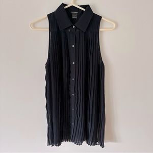 Club Monaco | Navy Pleated Sheer Tank Size XS ($65)